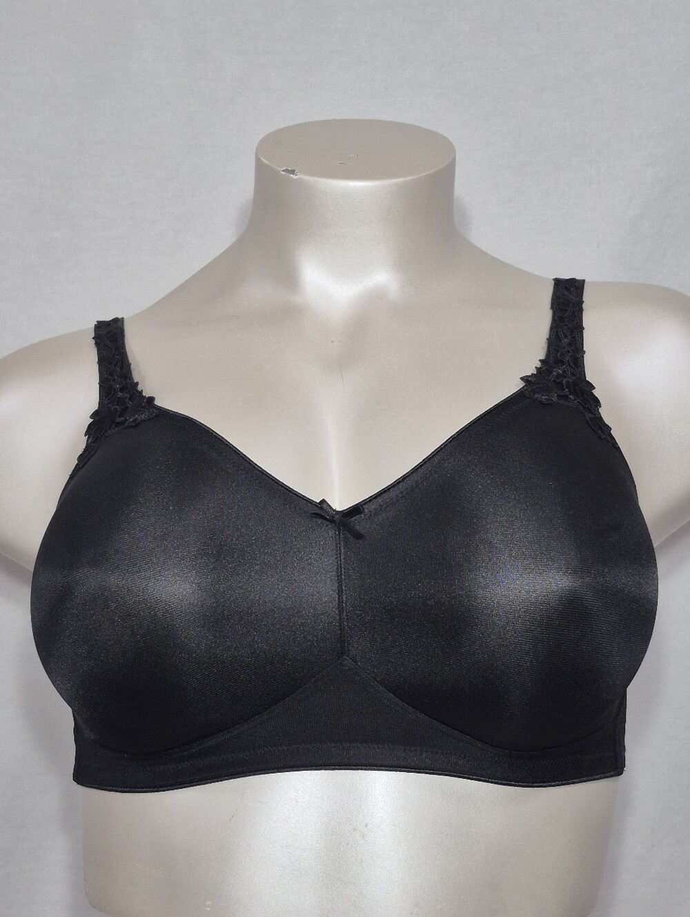 38G Dominique 6800 Full Figure Seamless Cup Support Wire Free Bra Black